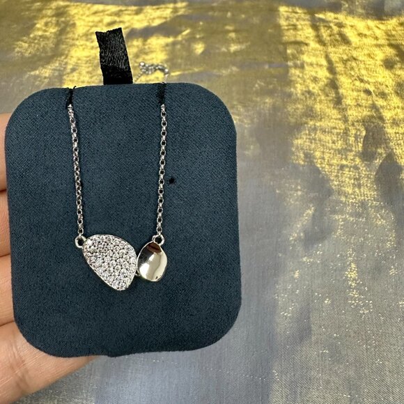 APM Monaco Galet Sterling Silver Silver Necklace - Picture 3 of 6